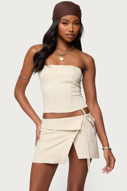 Selena Lace Up Corset sold by Edikted