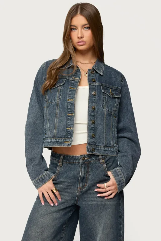 Barb Denim Jacket sold by Edikted
