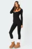 Cloud 9 Ribbed Jumpsuit sold by Edikted