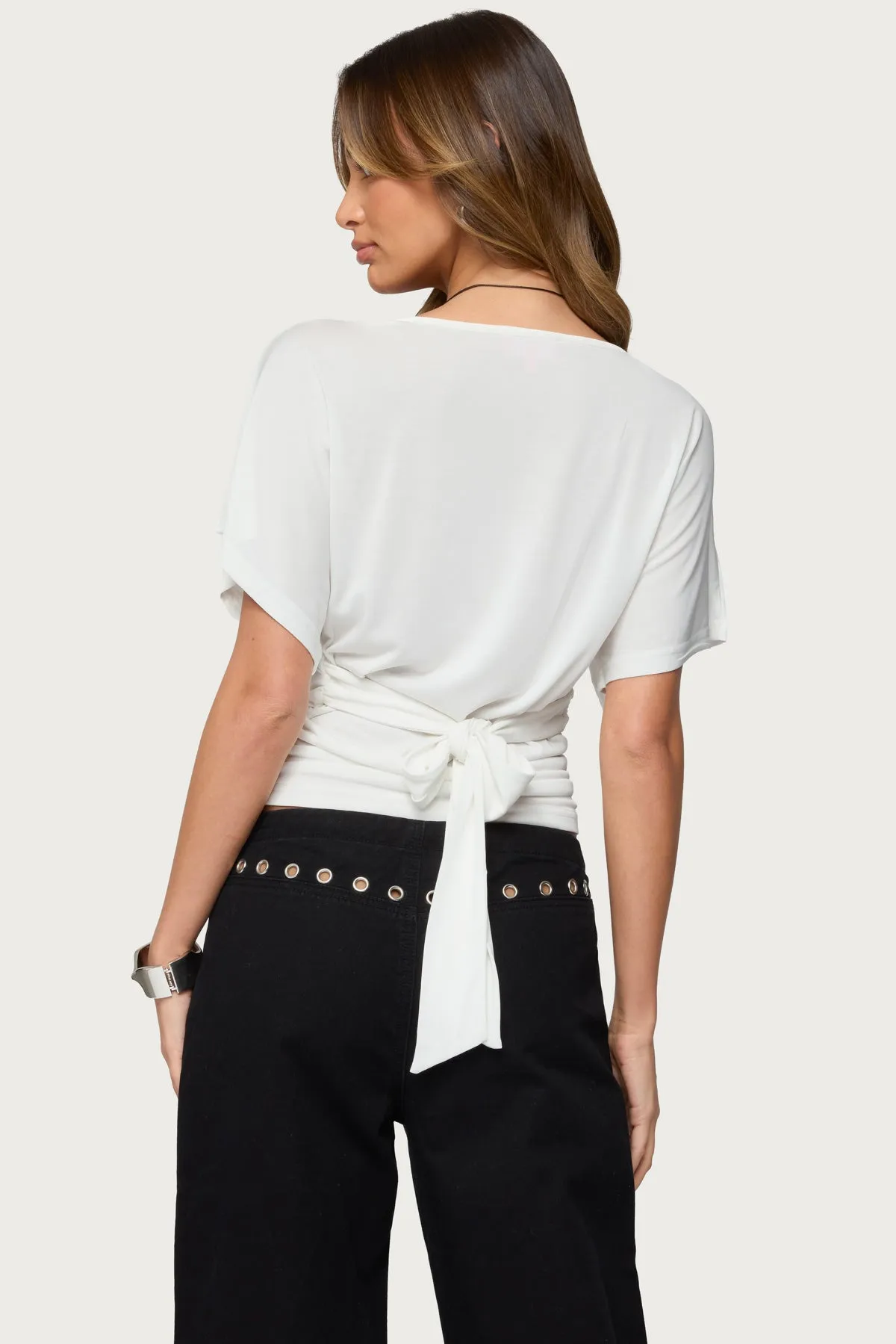 Abriana Ruched Waist Top sold by Edikted product image thumbnail 4