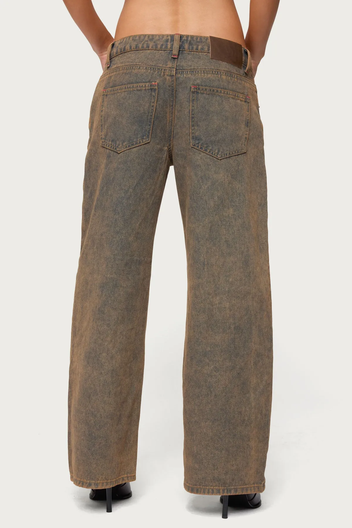 Petite Ace Low Rise Baggy Jeans sold by Edikted product image thumbnail 5