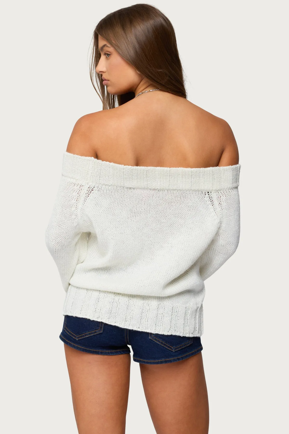 Noemi Off Shoulder Sweater sold by Edikted product image thumbnail 5