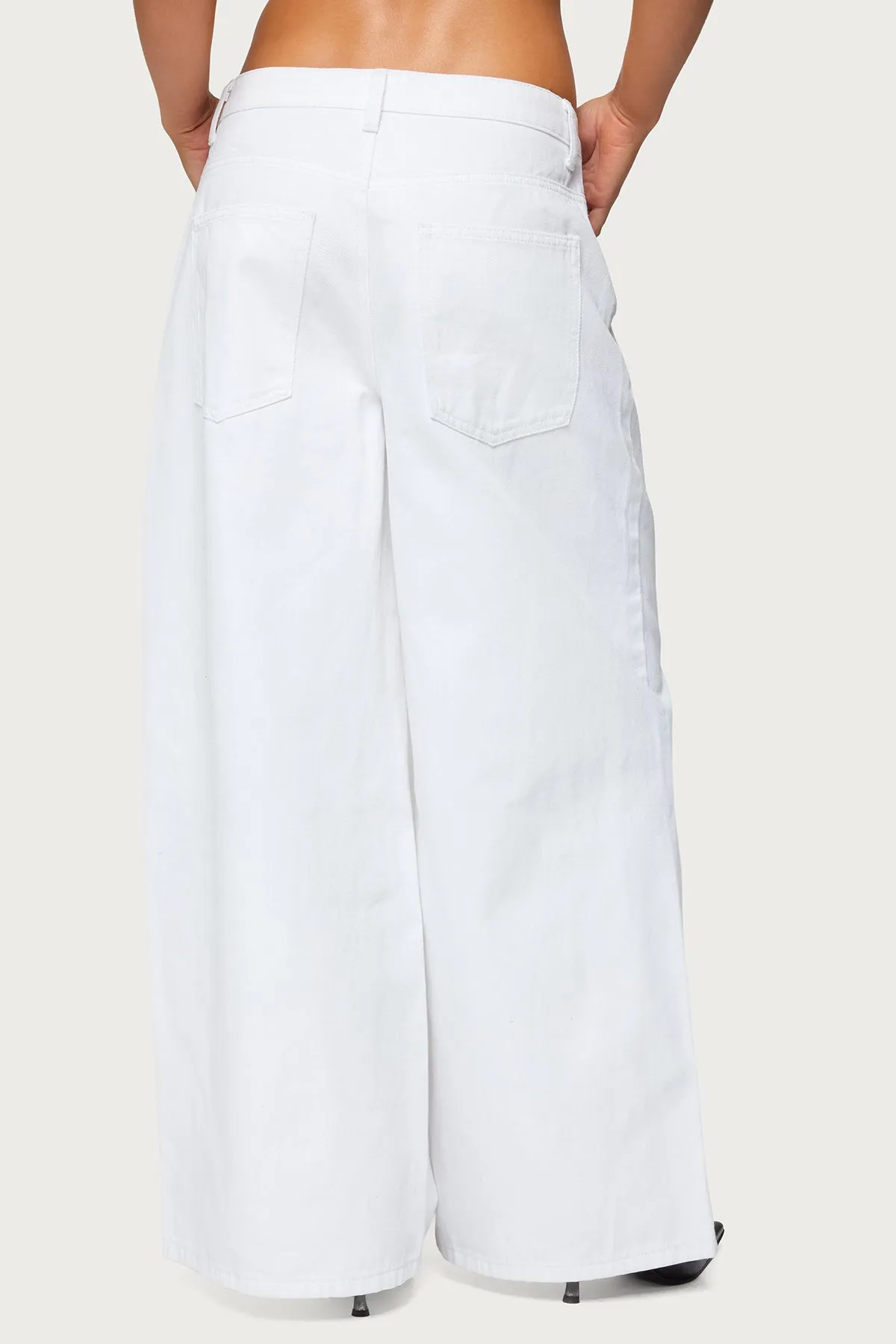 Skater Girl Washed Low Rise Baggy Jeans sold by Edikted product image thumbnail 4