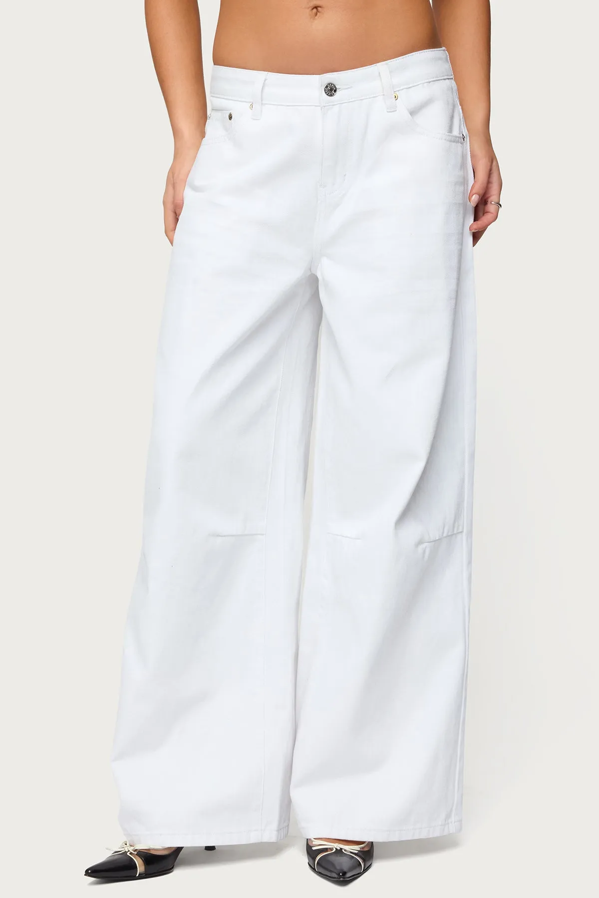 Skater Girl Washed Low Rise Baggy Jeans sold by Edikted product image thumbnail 2