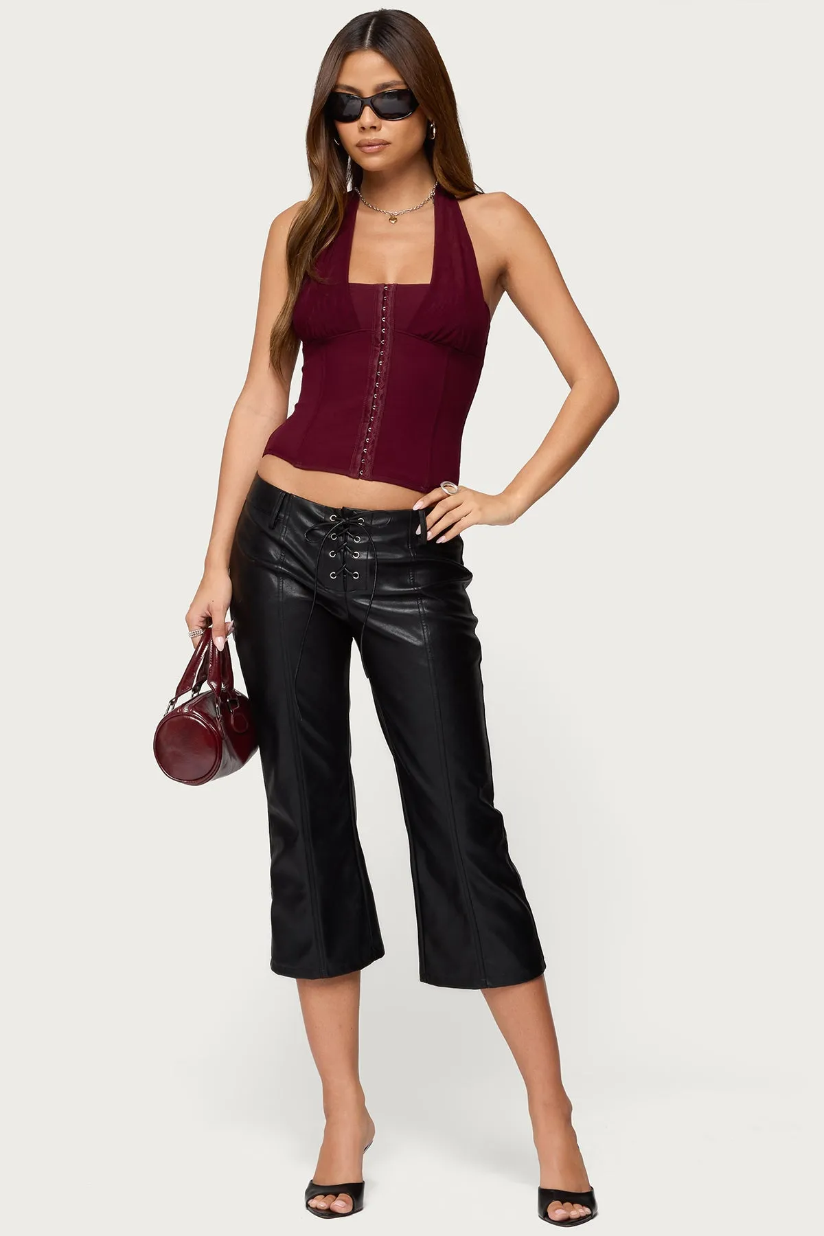 Rosalina Mesh Halter Corset sold by Edikted product image thumbnail 2