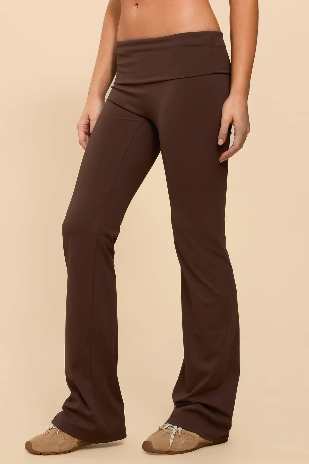 Oriane Foldover Flared Leggings sold by Edikted product image thumbnail 3