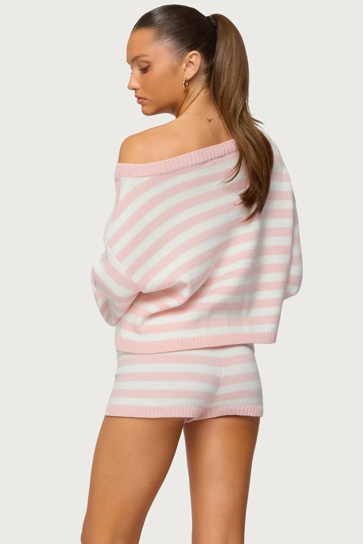 Saphi Striped Oversized Knit Sweater sold by Edikted product image thumbnail 4
