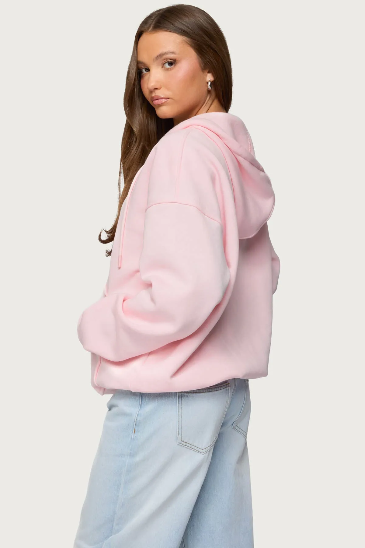 Rocia Oversized Zip Up Hoodie sold by Edikted product image thumbnail 5