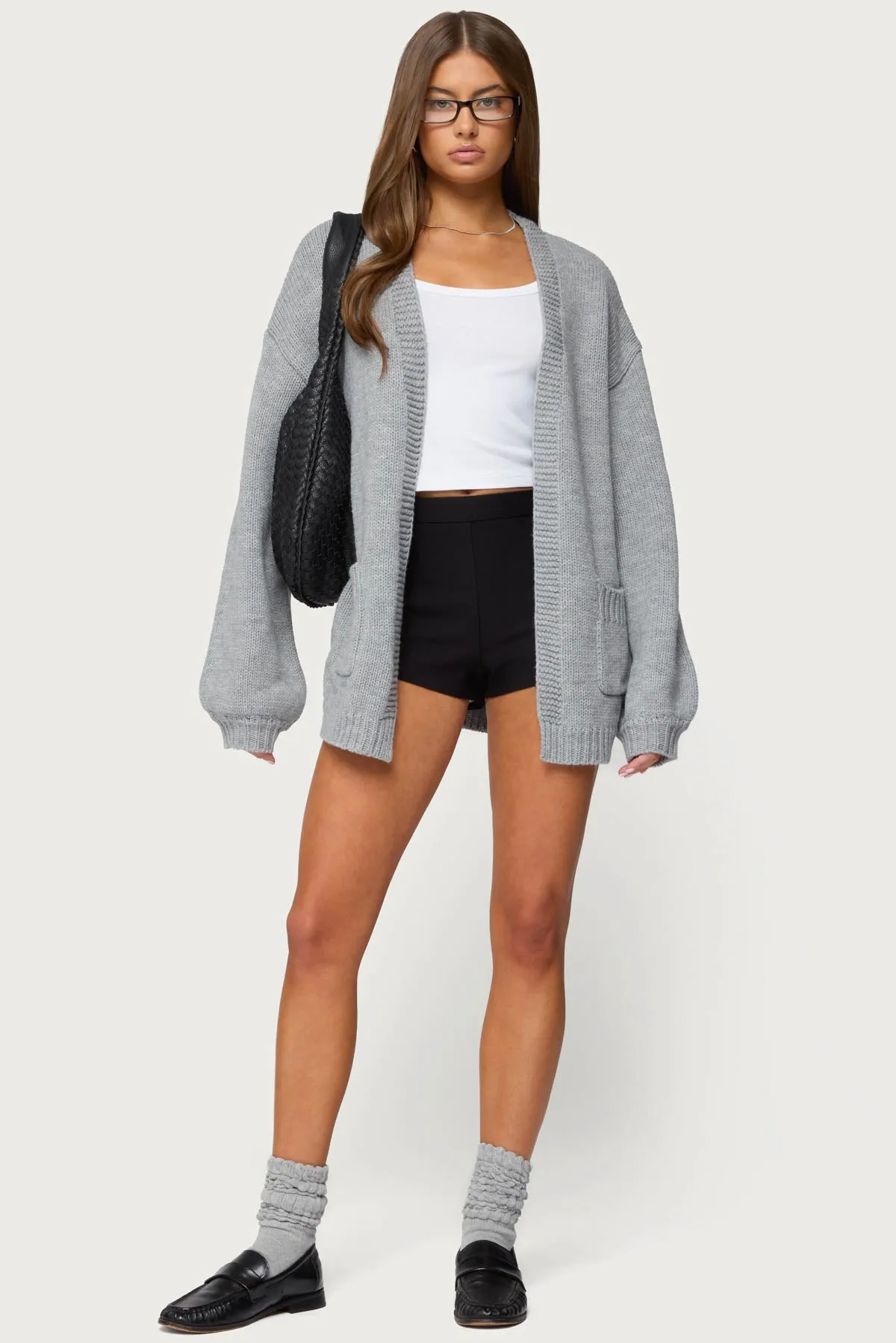 Julian Oversized Knit Cardigan sold by Edikted product image thumbnail 2