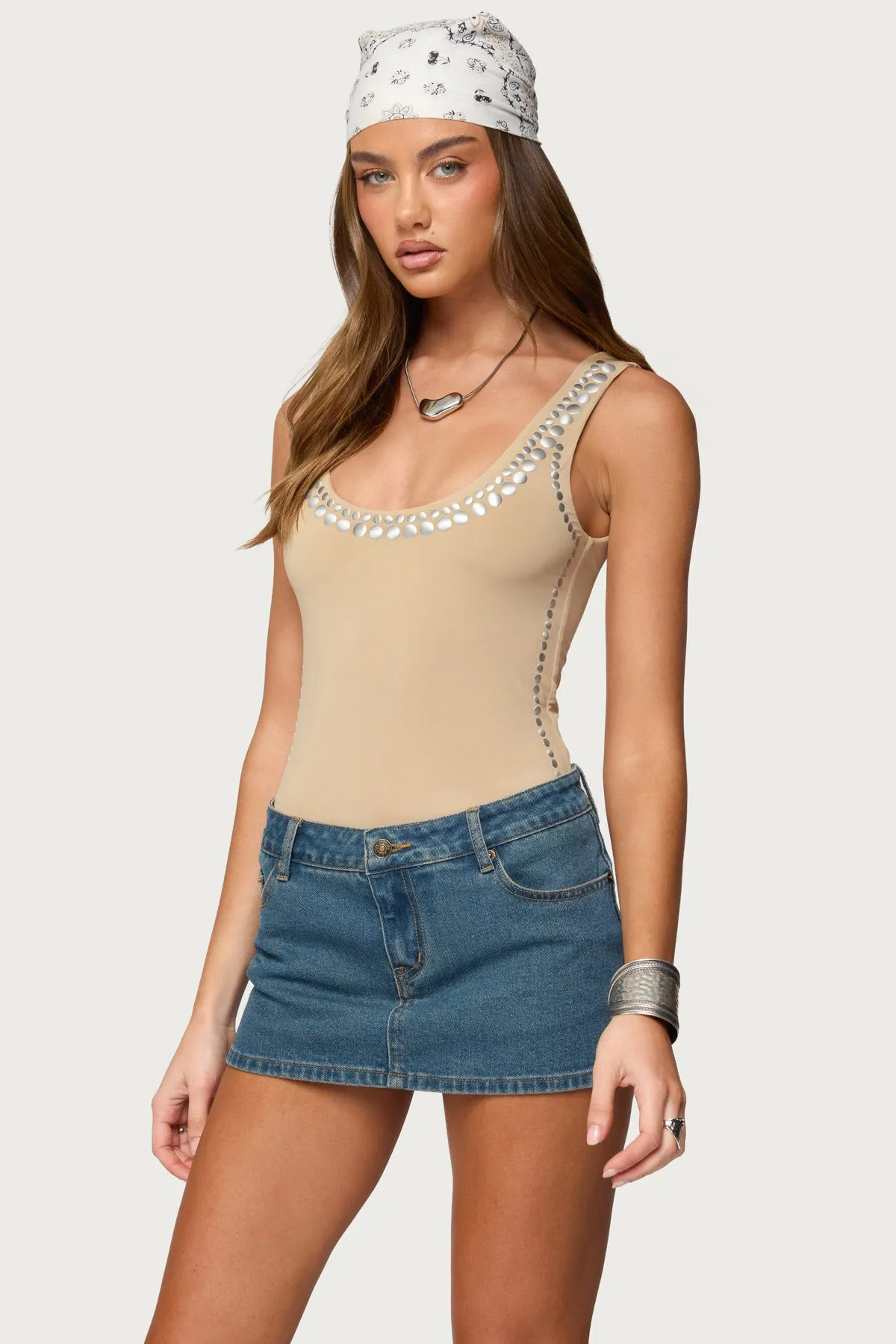 Amaia Studded Bodysuit sold by Edikted product image thumbnail 3