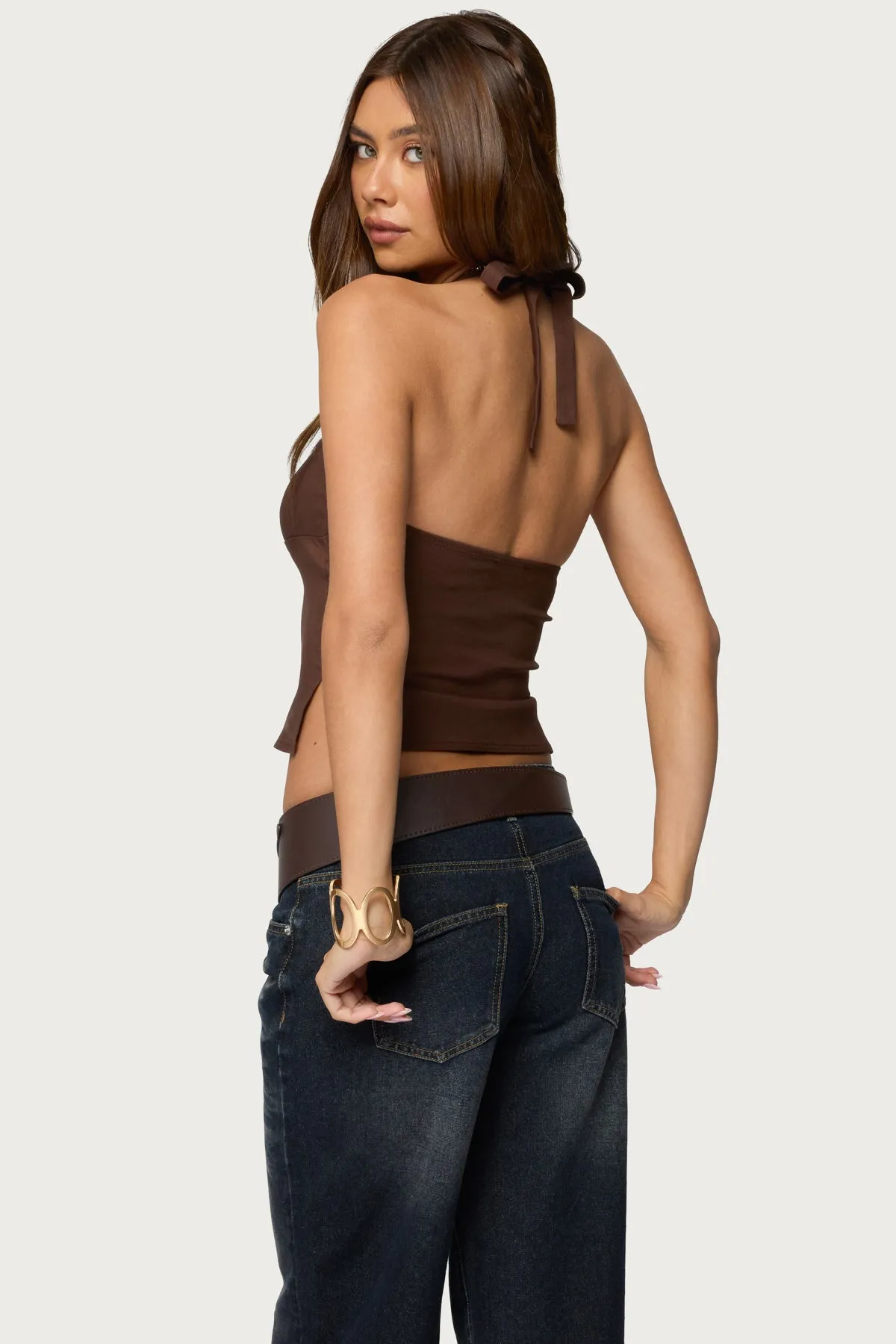 Dara Halter Top sold by Edikted product image thumbnail 5
