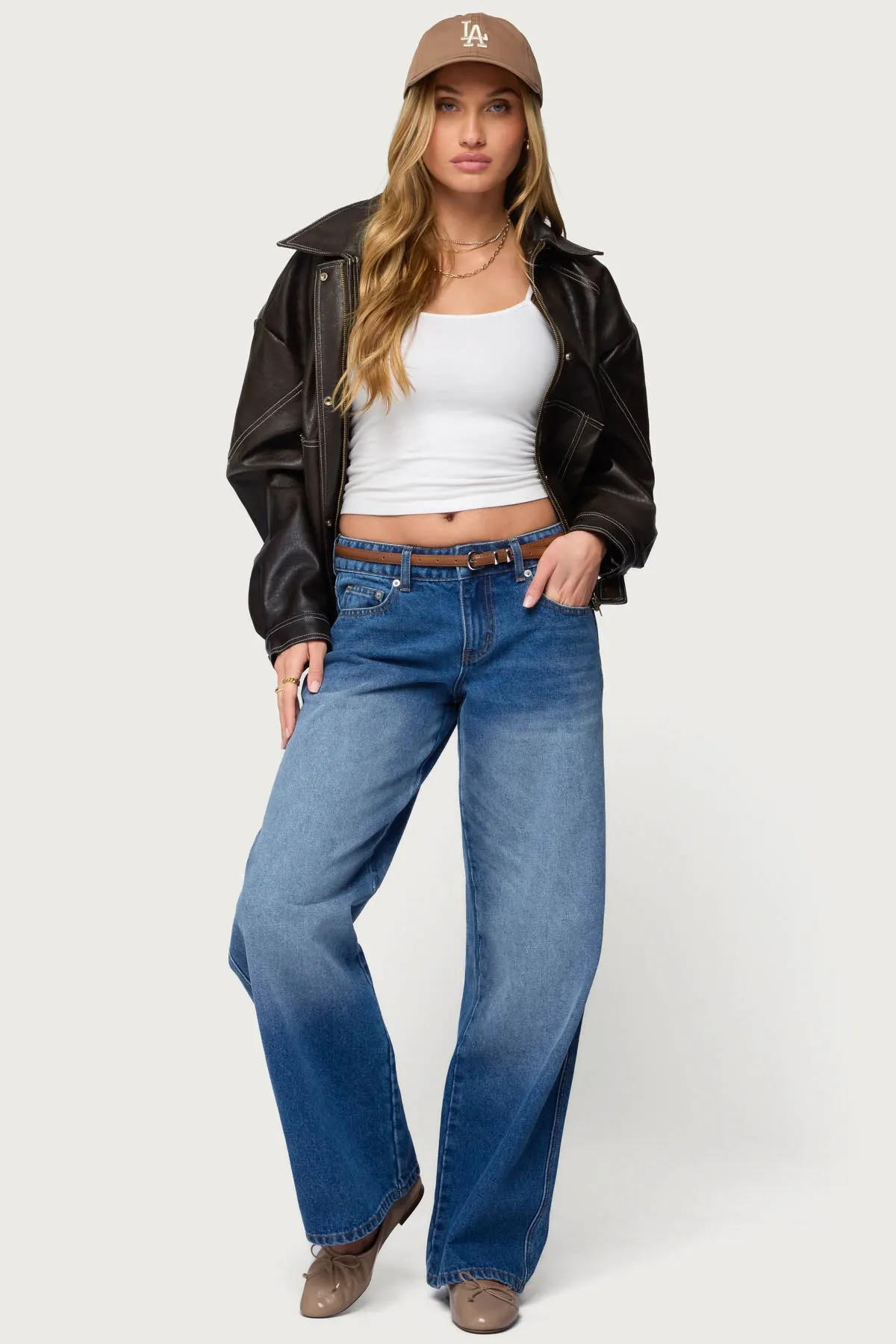 Lauryn Low Rise Baggy Jeans sold by Edikted product image thumbnail 3