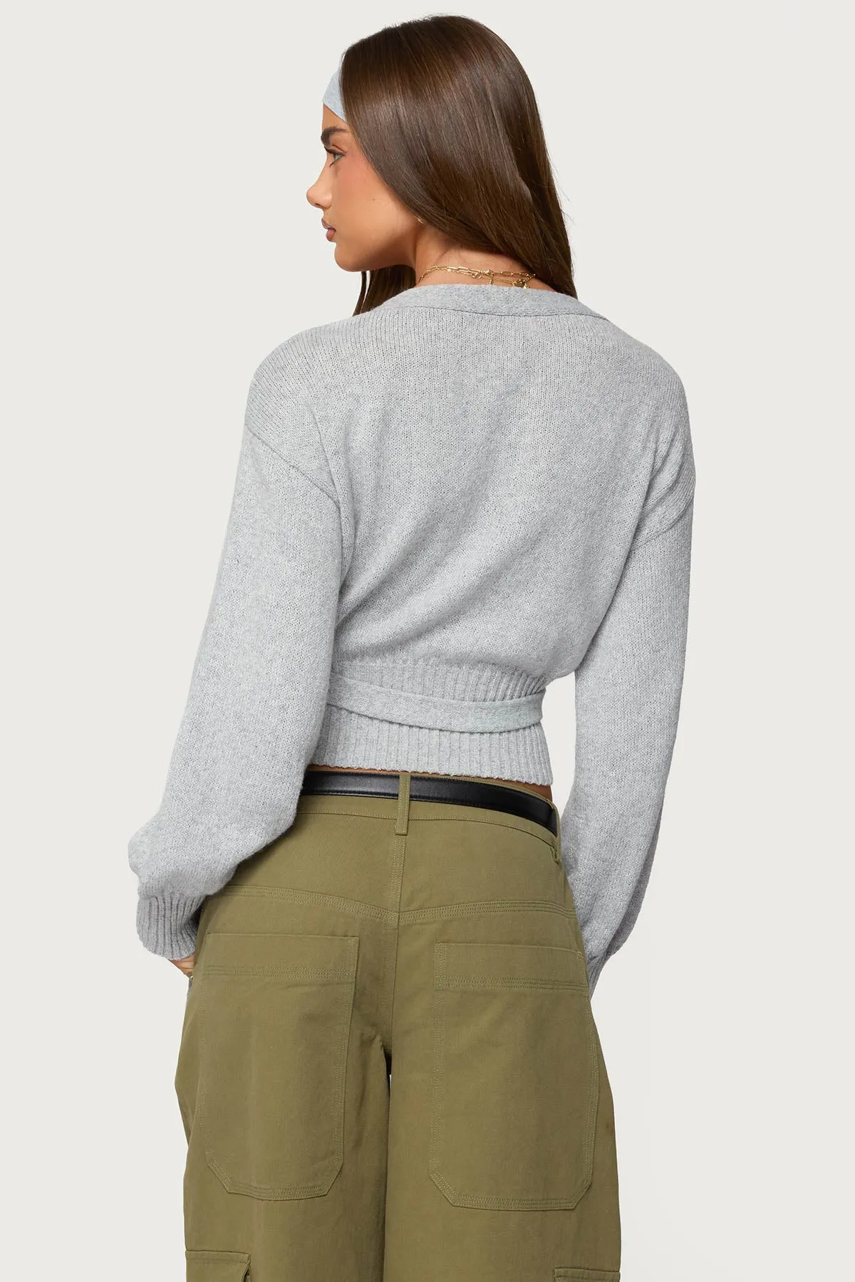 Stella Wrap Knit Cardigan sold by Edikted product image thumbnail 4