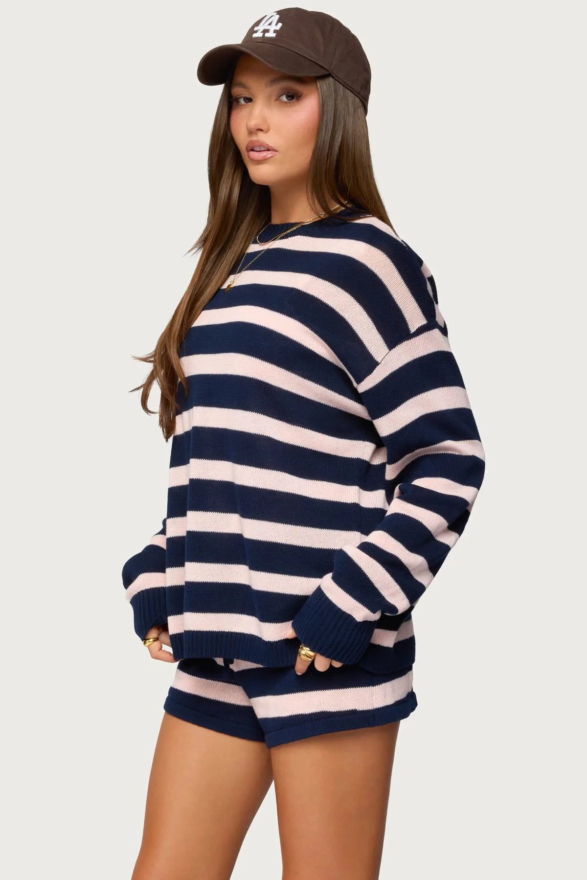 Amaris Oversized Striped Sweater sold by Edikted product image thumbnail 3