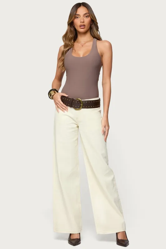 Roman Low Rise Baggy Jeans sold by Edikted