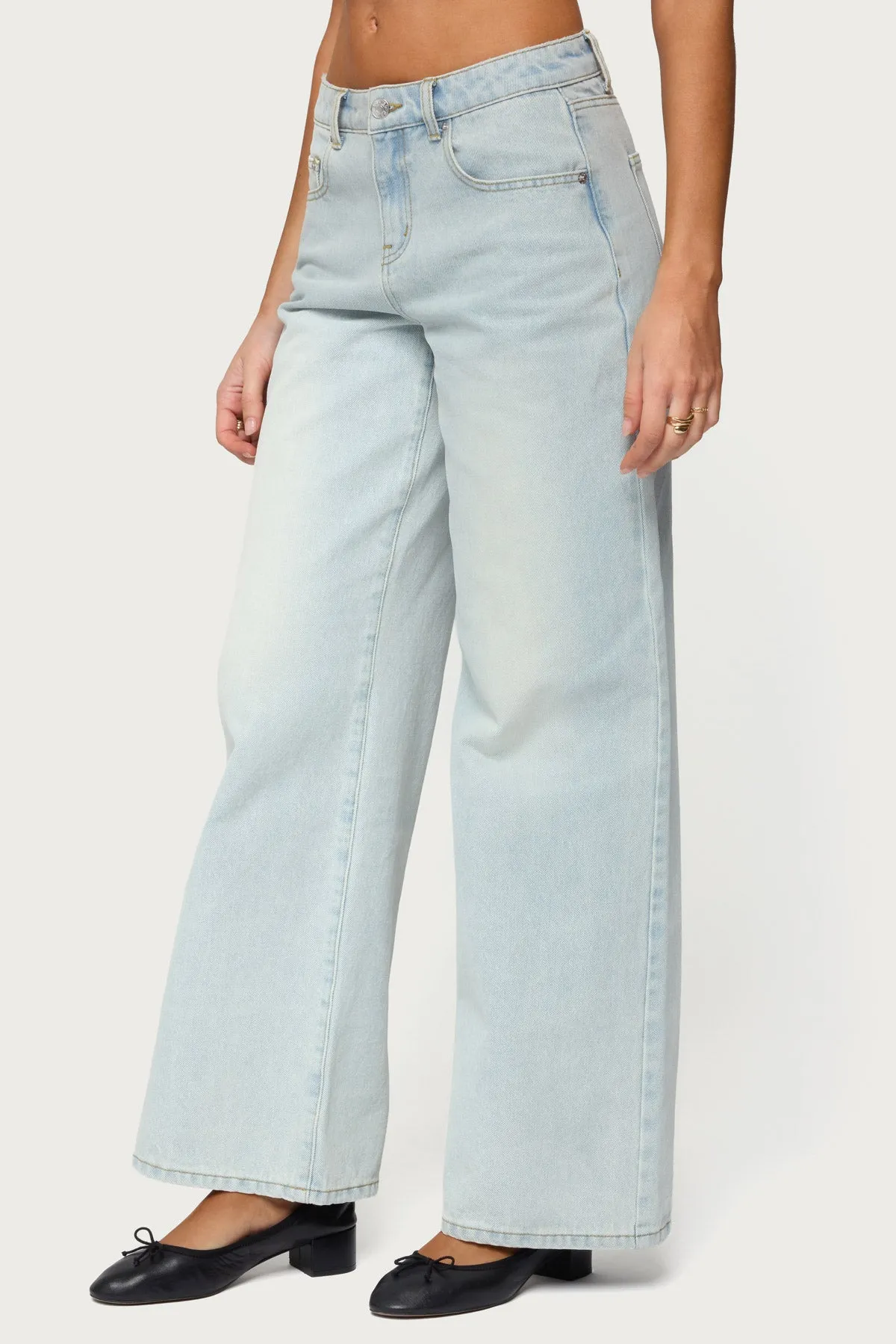 Ery Mid Rise Baggy Jeans sold by Edikted product image thumbnail 3