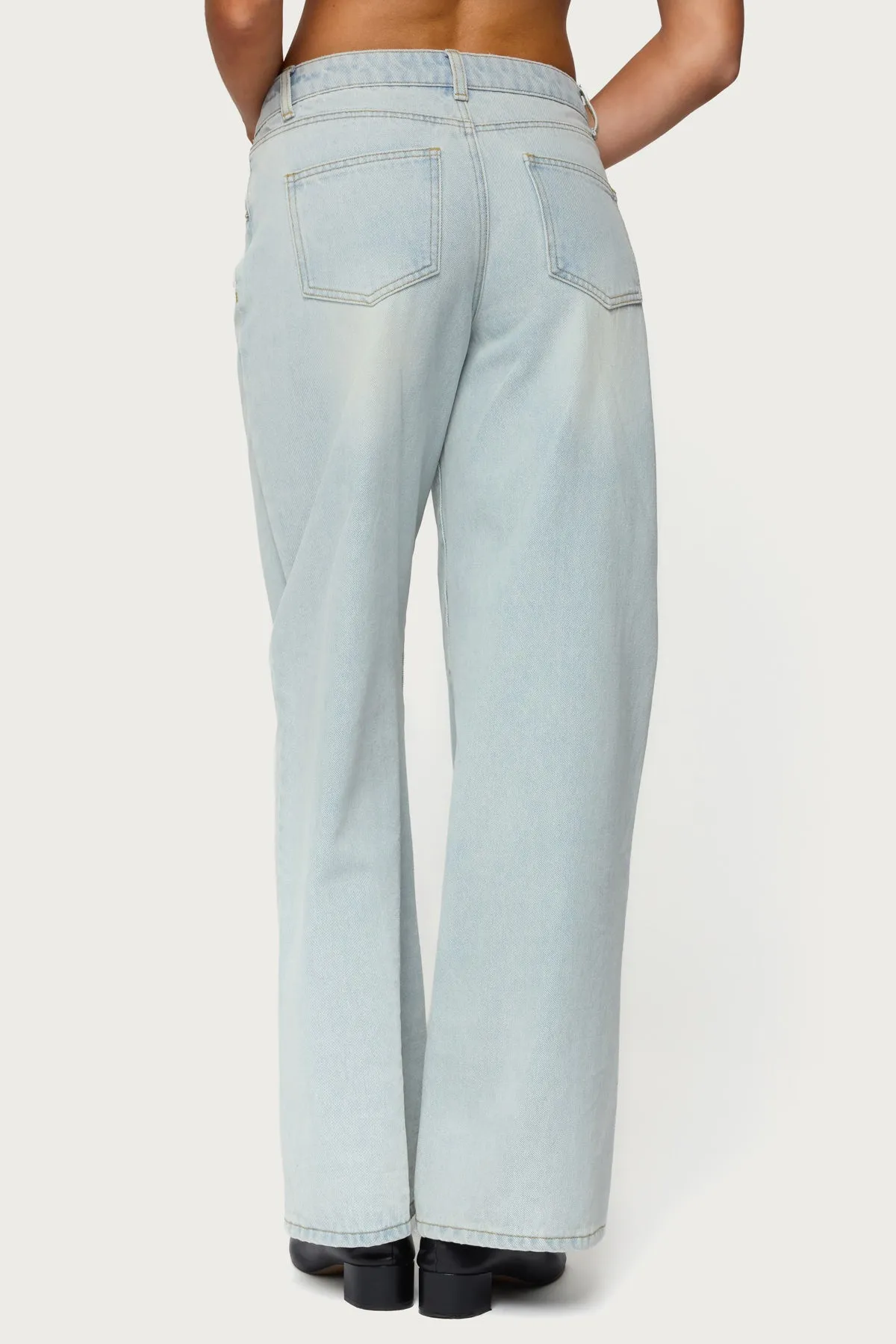 Ery Mid Rise Baggy Jeans sold by Edikted product image thumbnail 5