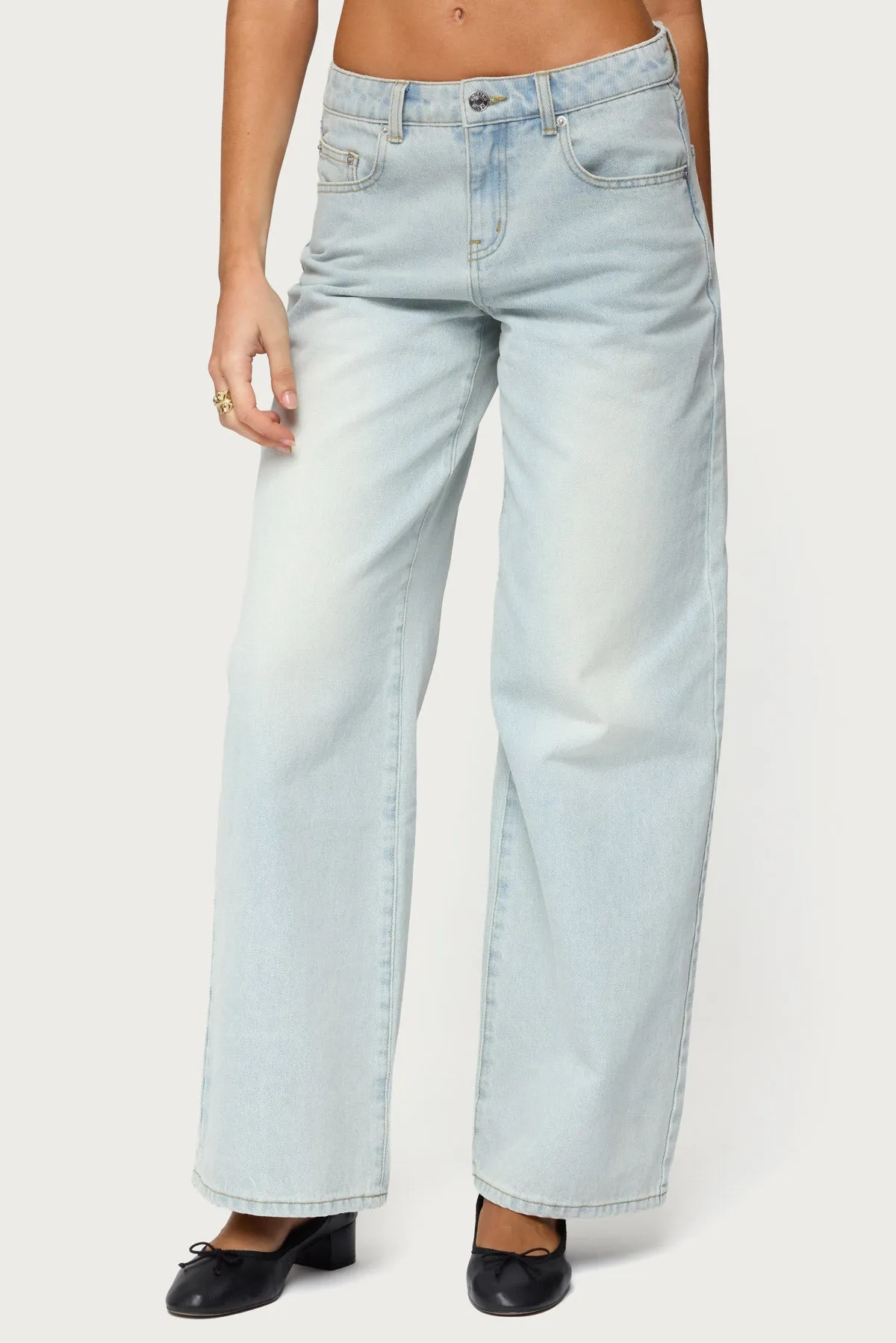 Ery Mid Rise Baggy Jeans sold by Edikted product image thumbnail 2
