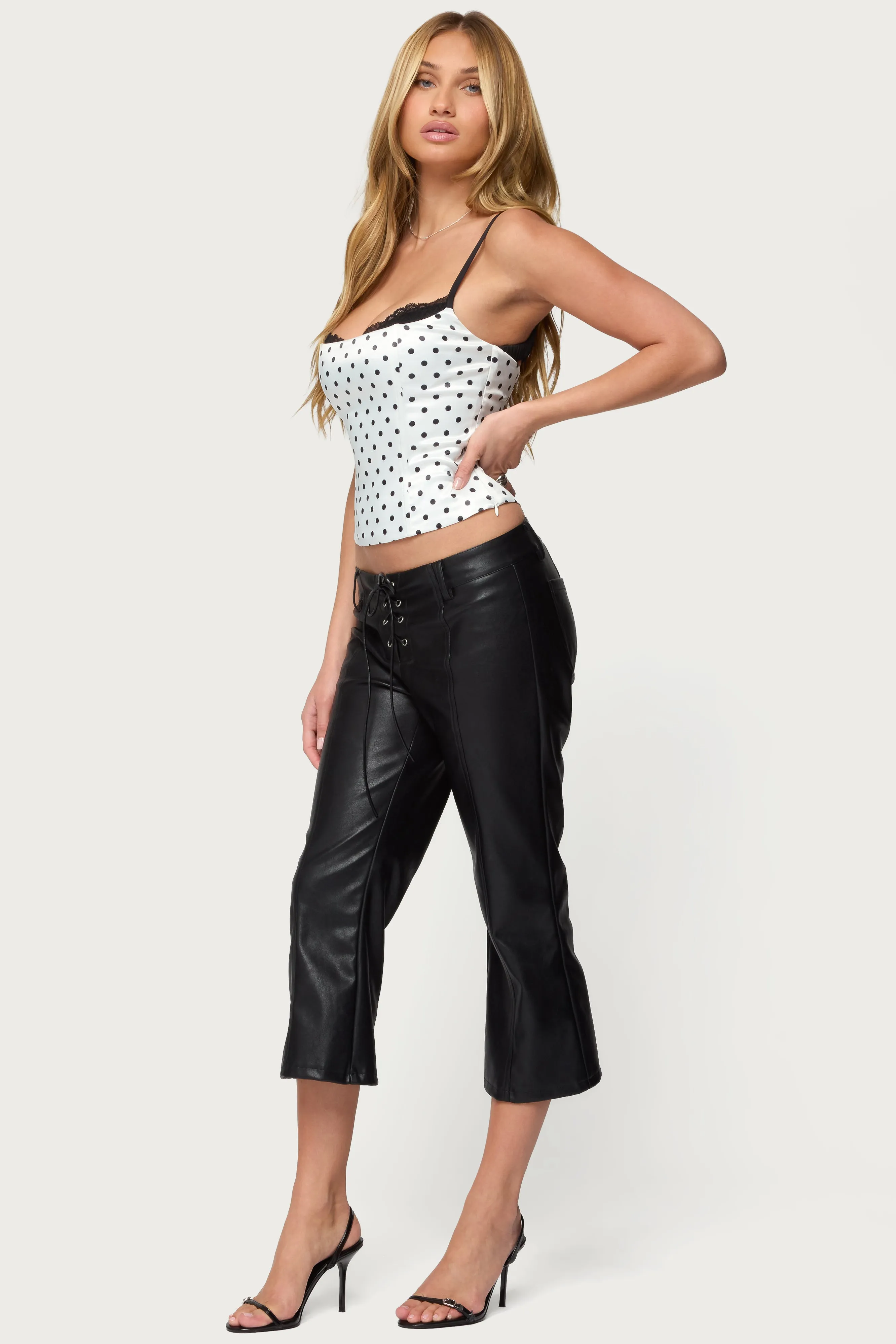 Polka Dot Layered Lacey Bra Corset sold by Edikted product image thumbnail 4