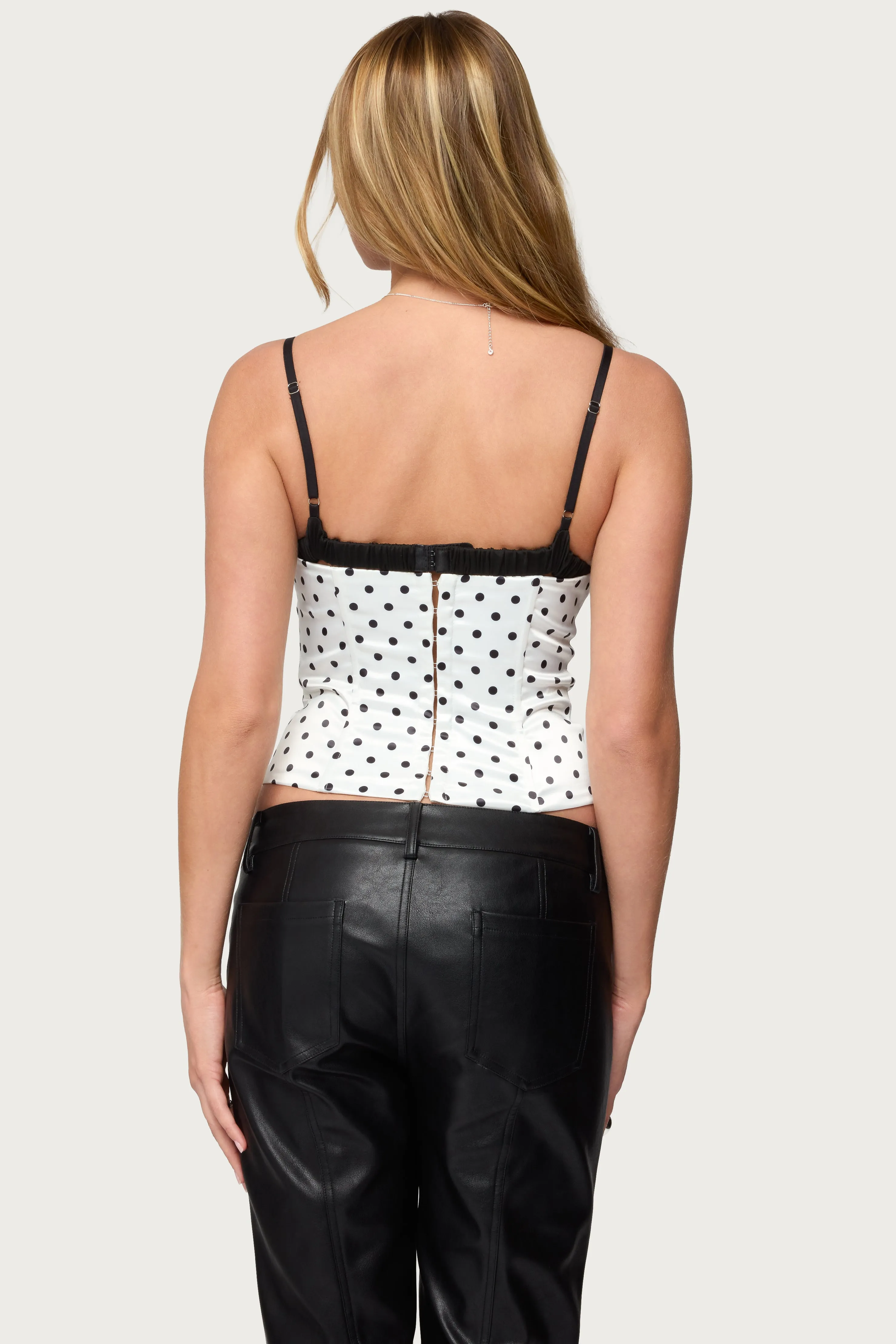 Polka Dot Layered Lacey Bra Corset sold by Edikted product image thumbnail 5