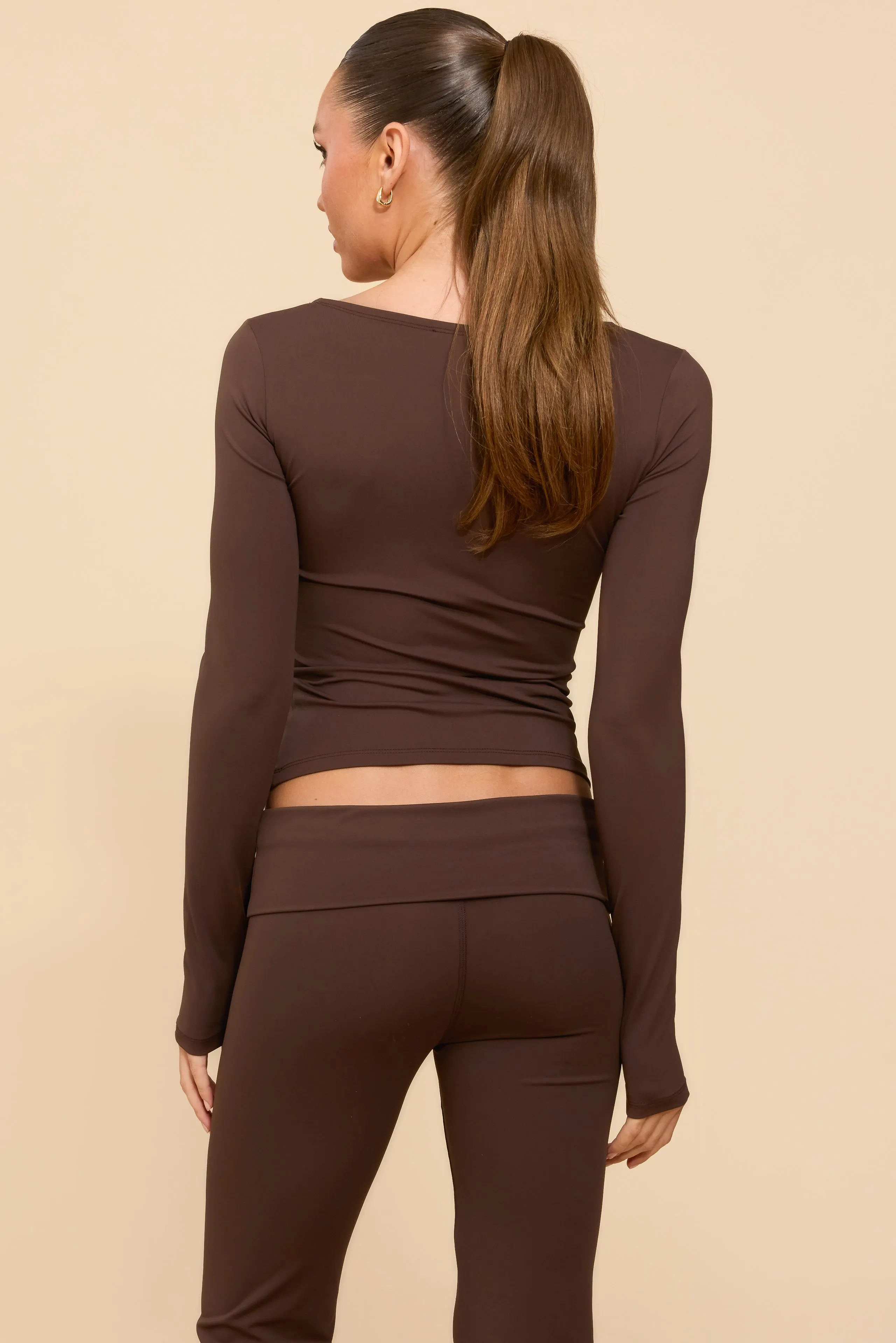 Hayden Square Neck Long Sleeve Top sold by Edikted product image thumbnail 4