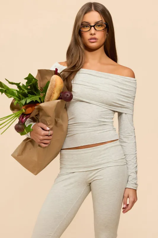 Habiba Foldover Off Shoulder Top made by Edikted