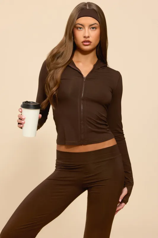 Callan Zip Up Hoodie sold by Edikted