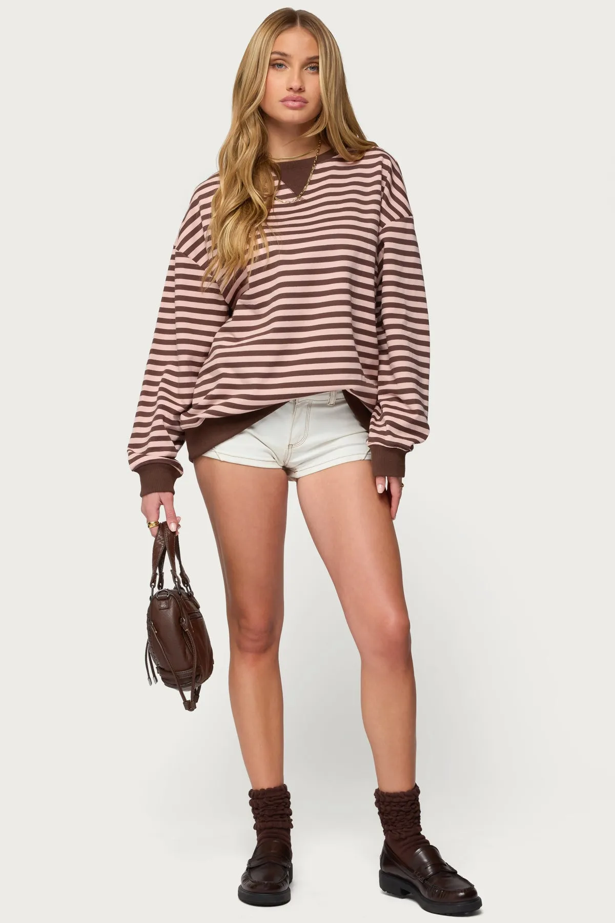 Onda Striped Sweatshirt sold by Edikted product image thumbnail 2