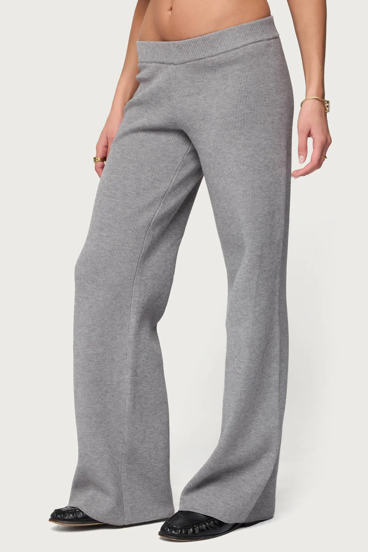 Lorie Wide Leg Knit Pants sold by Edikted product image thumbnail 4