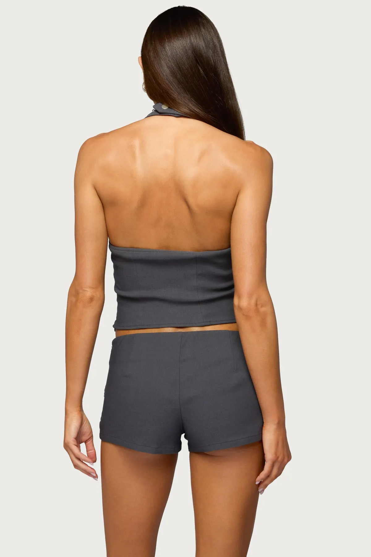Lirah Laced Up Halter Top sold by Edikted product image thumbnail 5