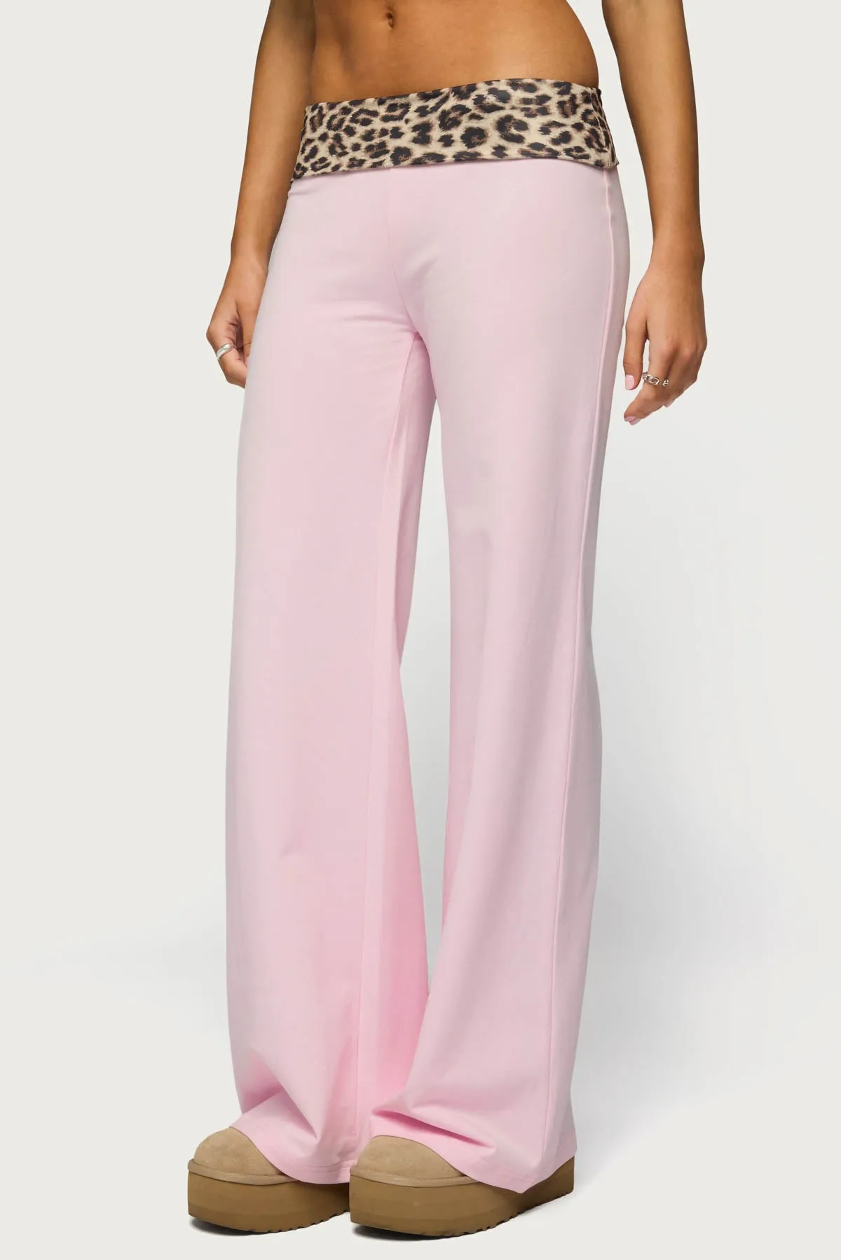 Leopard Foldover Pants sold by Edikted product image thumbnail 3