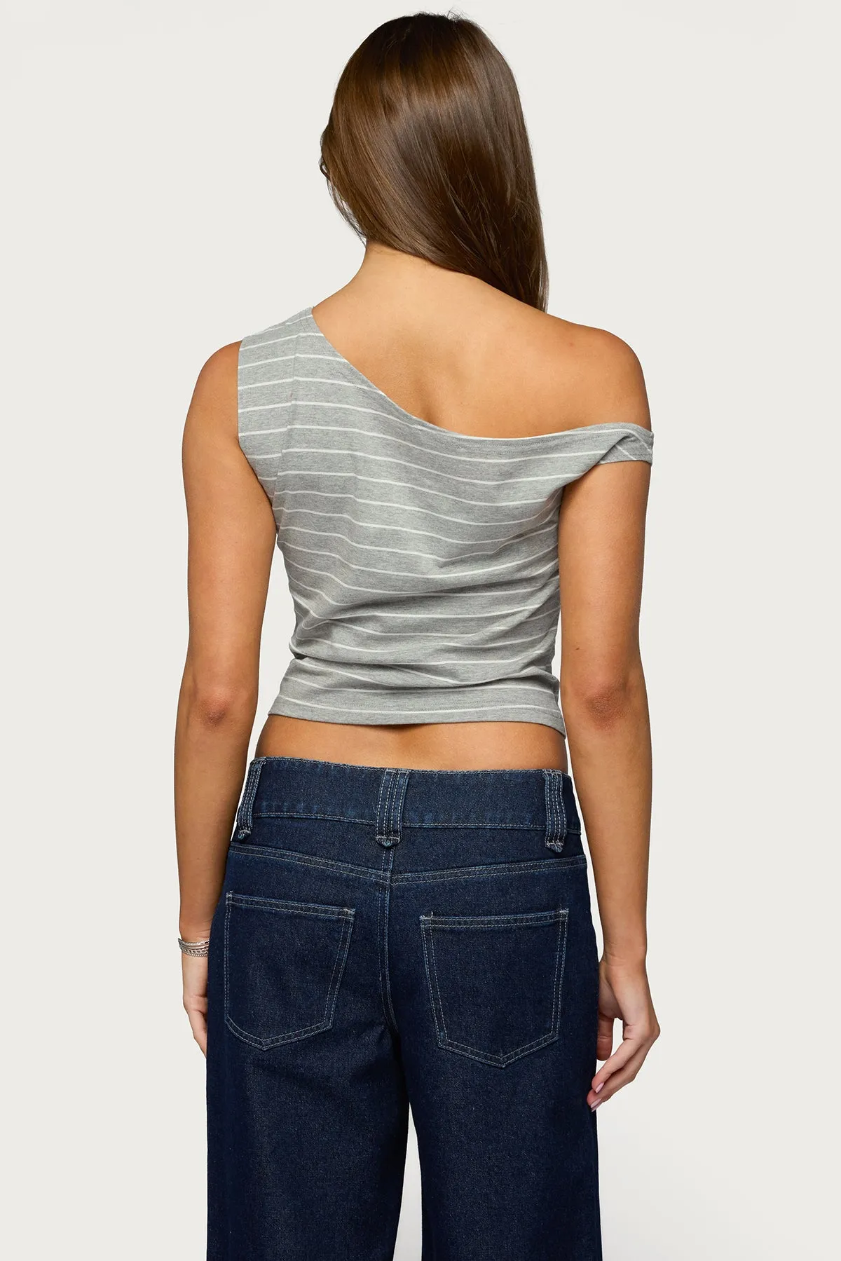 Keryn Striped Off Shoulder Top sold by Edikted product image thumbnail 4