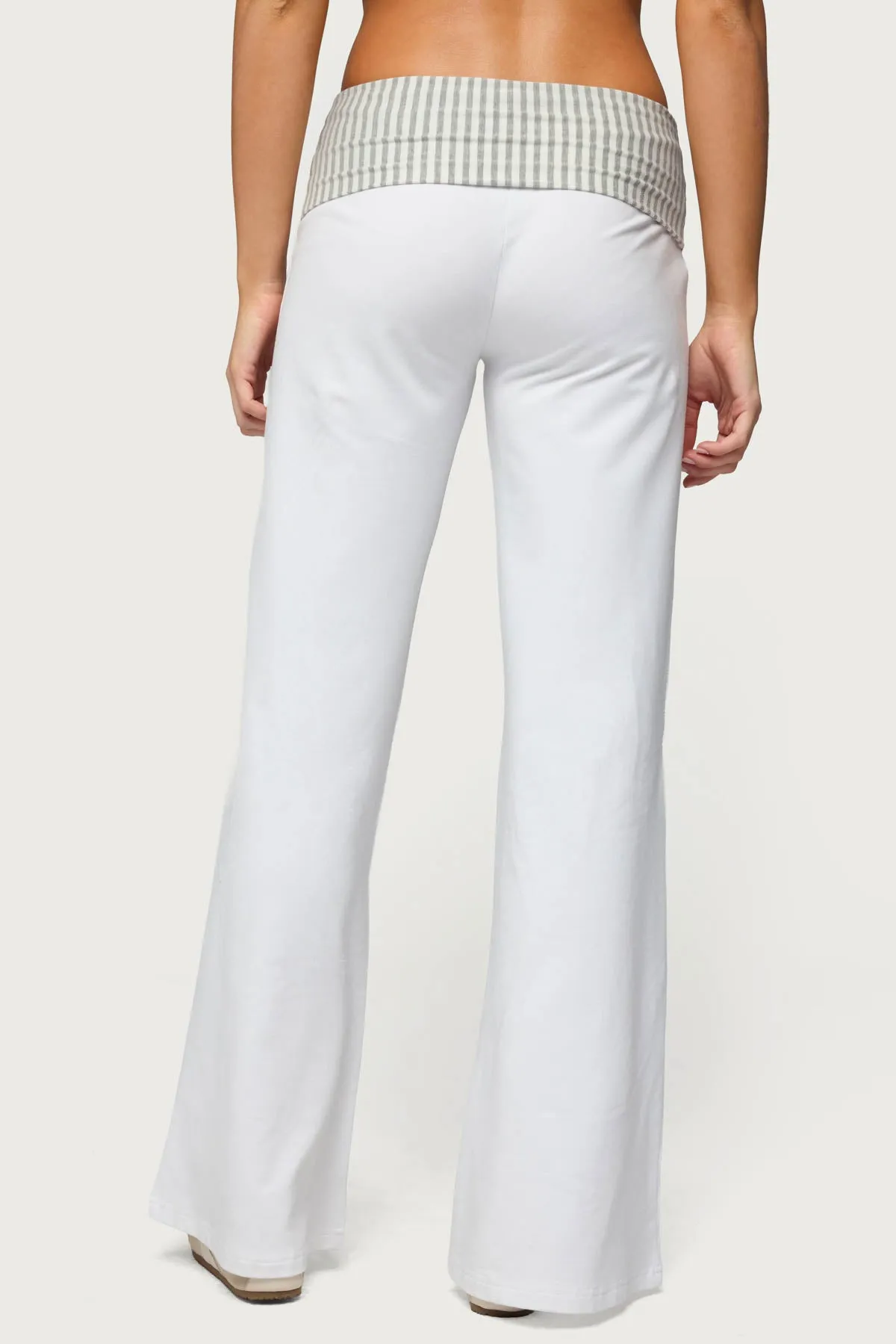 Meshey Striped Foldover Pants sold by Edikted product image thumbnail 5