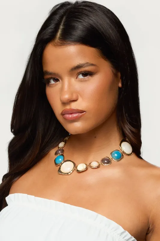 Mixed Stone Necklace sold by Edikted