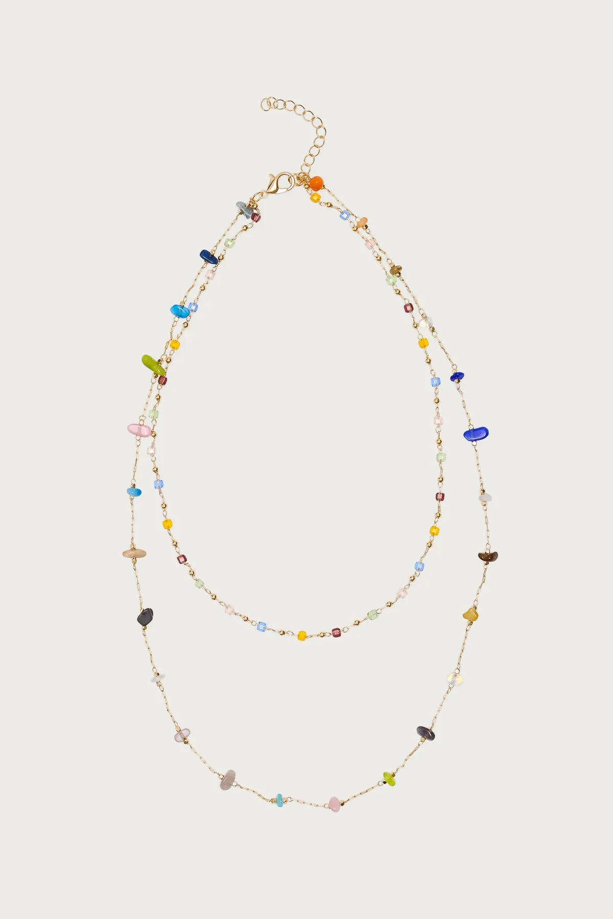 Layered Mixed Stone Necklace sold by Edikted product image thumbnail 2