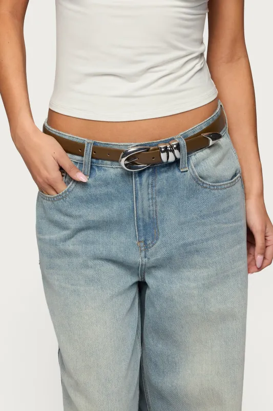 Venus Faux Leather Belt sold by Edikted