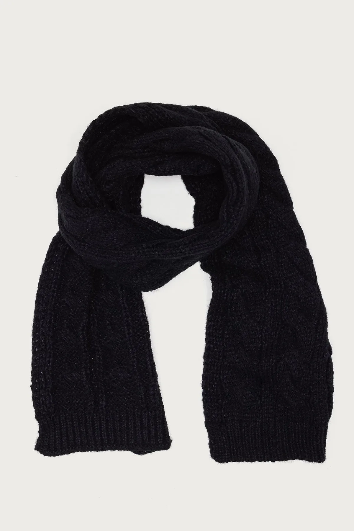Cable Knit Scarf sold by Edikted product image thumbnail 2