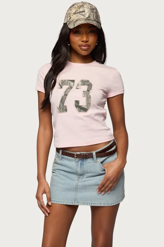 Camo 73 T Shirt sold by Edikted