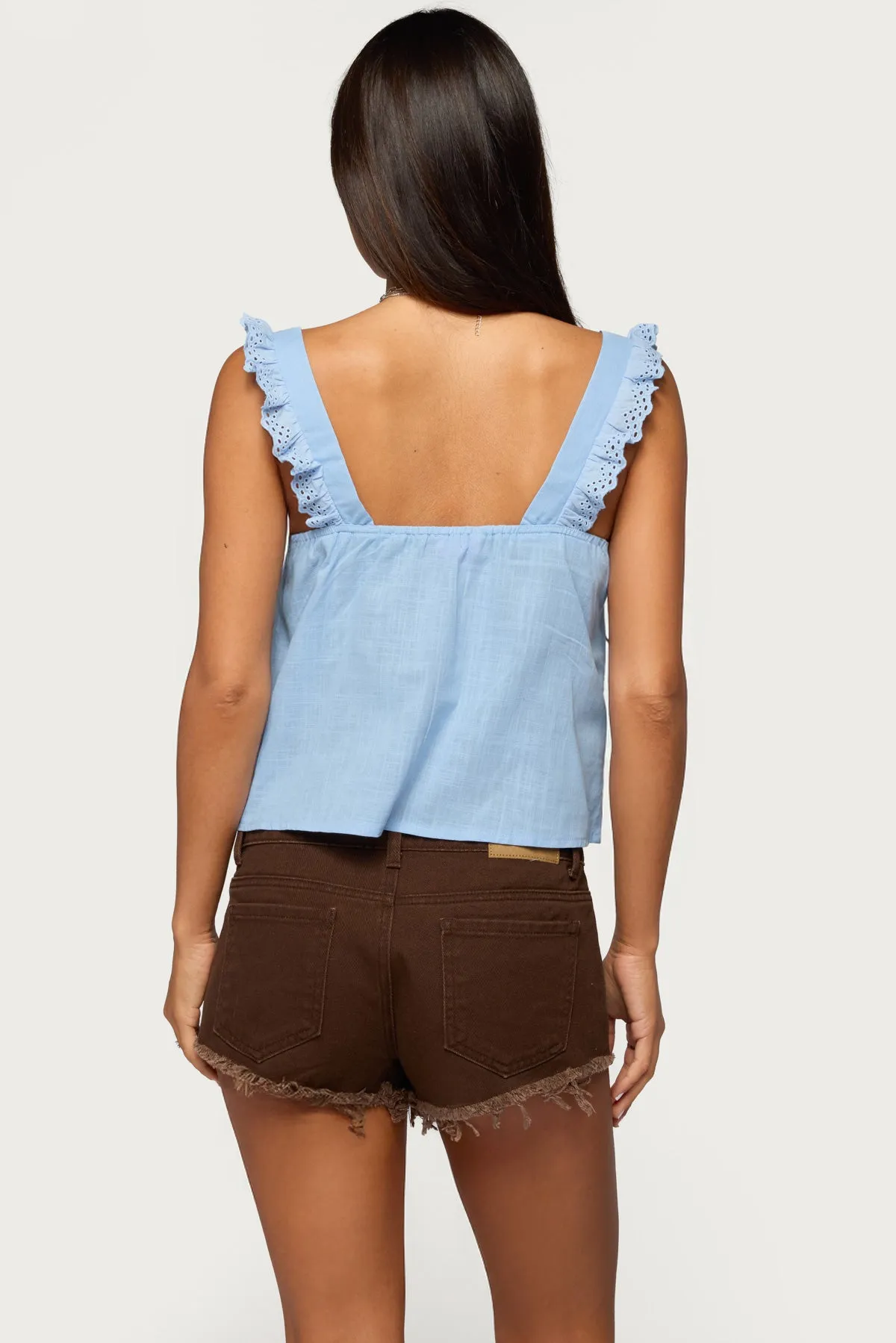 Viviana Linen Look Top sold by Edikted product image thumbnail 5