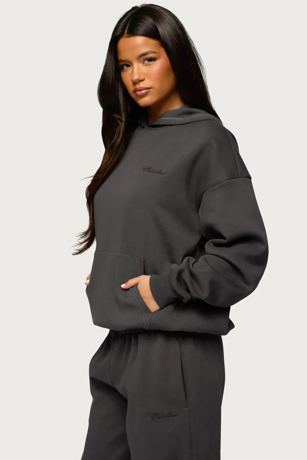 Basic Girl Oversized Edikted Hoodie sold by Edikted product image thumbnail 3