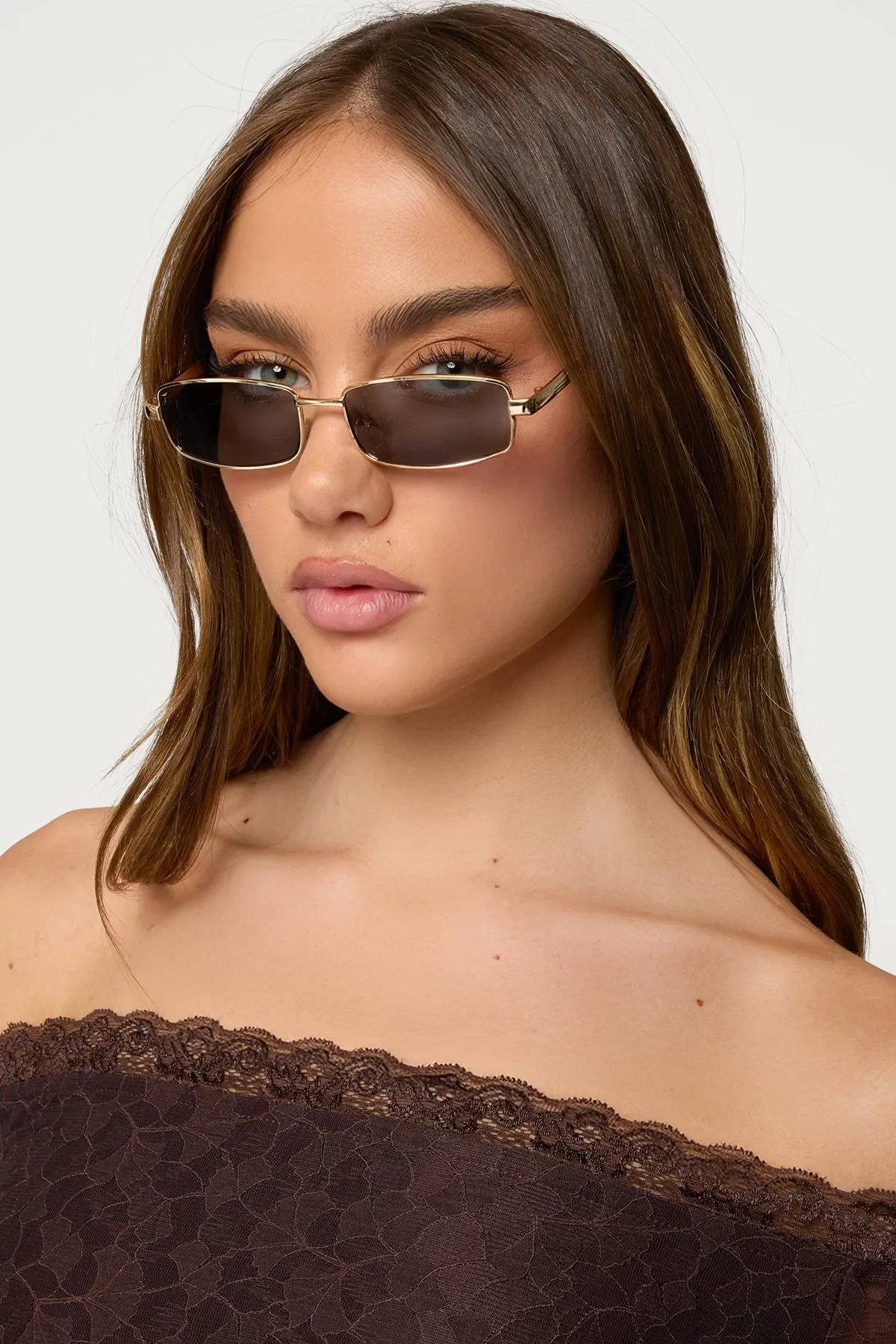Galvin Rectangle Sunglasses sold by Edikted
