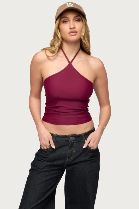 Alaynah Halter Top made by Edikted