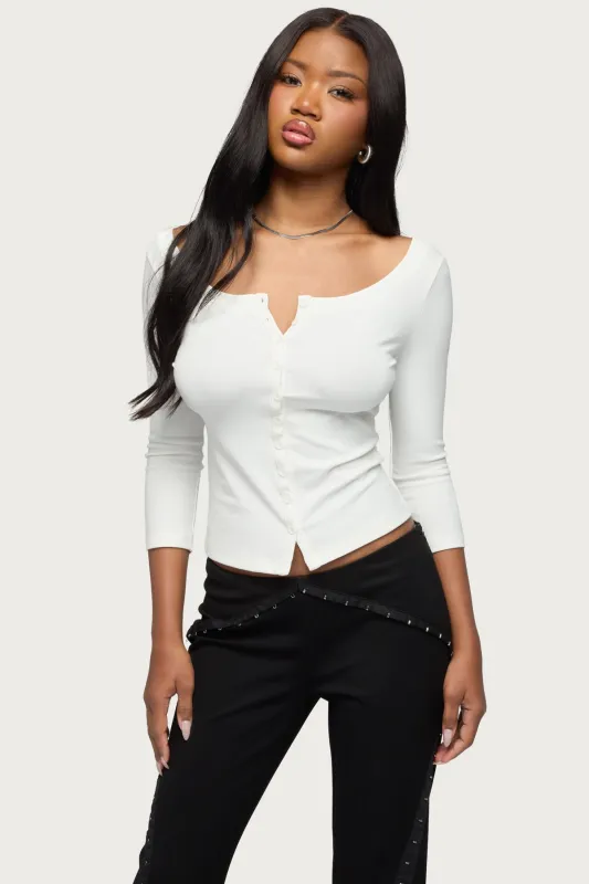 Iklara Button Up Top made by Edikted