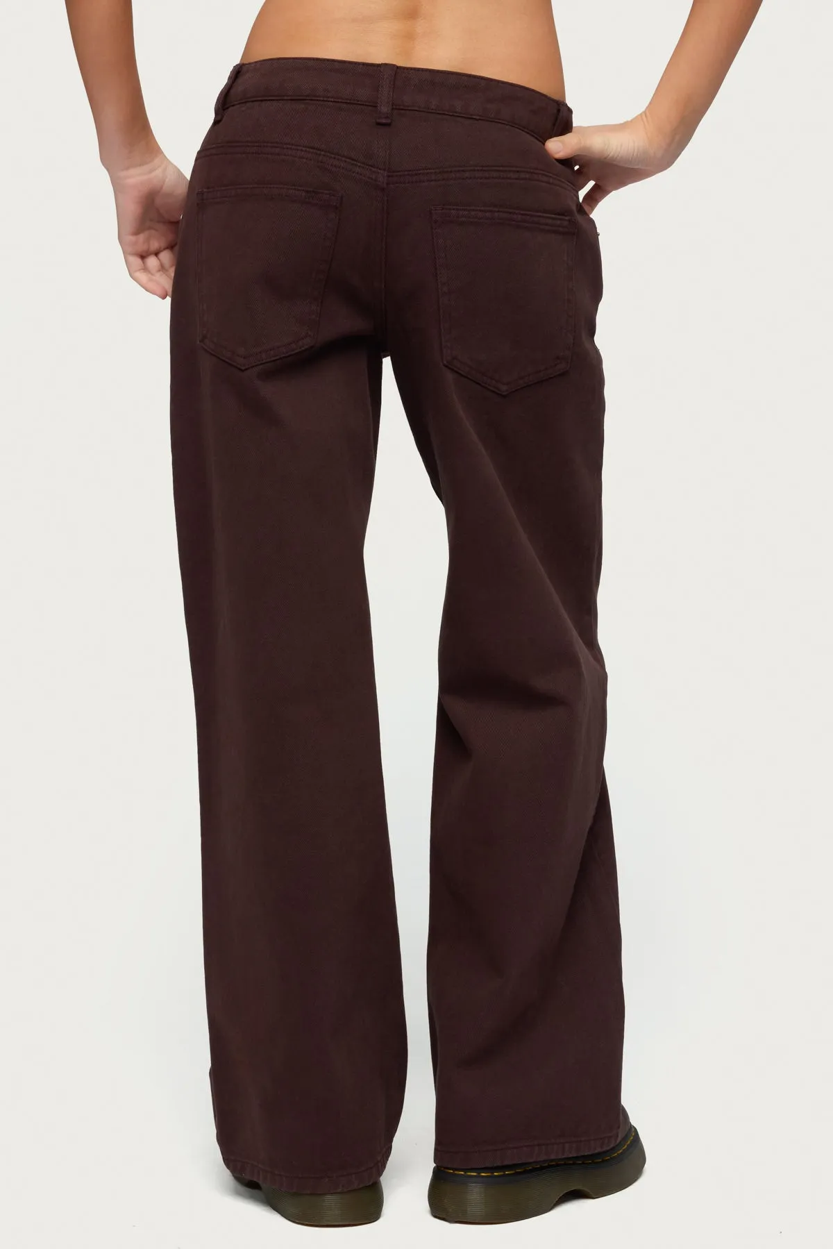 Petite Roman Low Rise Baggy Jeans sold by Edikted product image thumbnail 4