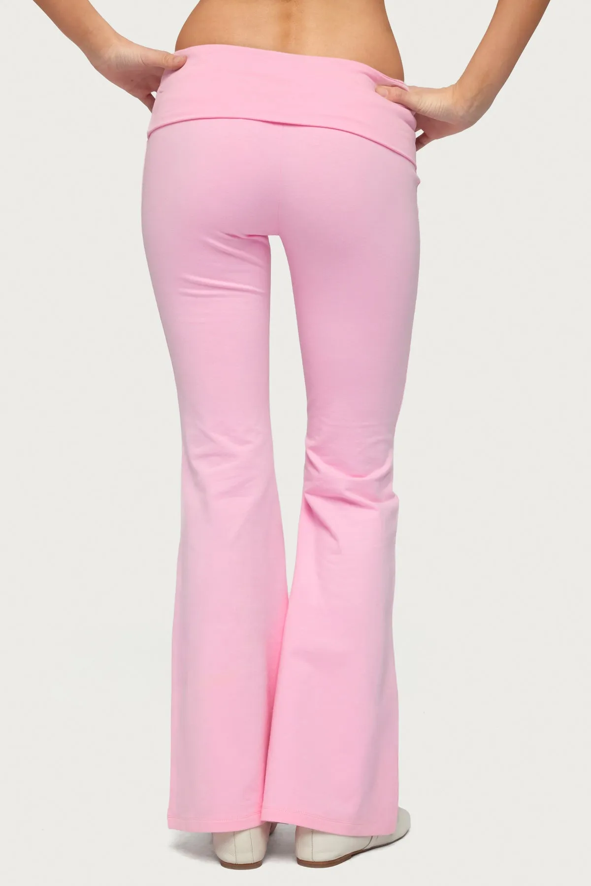 Petite Naomi Foldover Flared Leggings sold by Edikted product image thumbnail 4