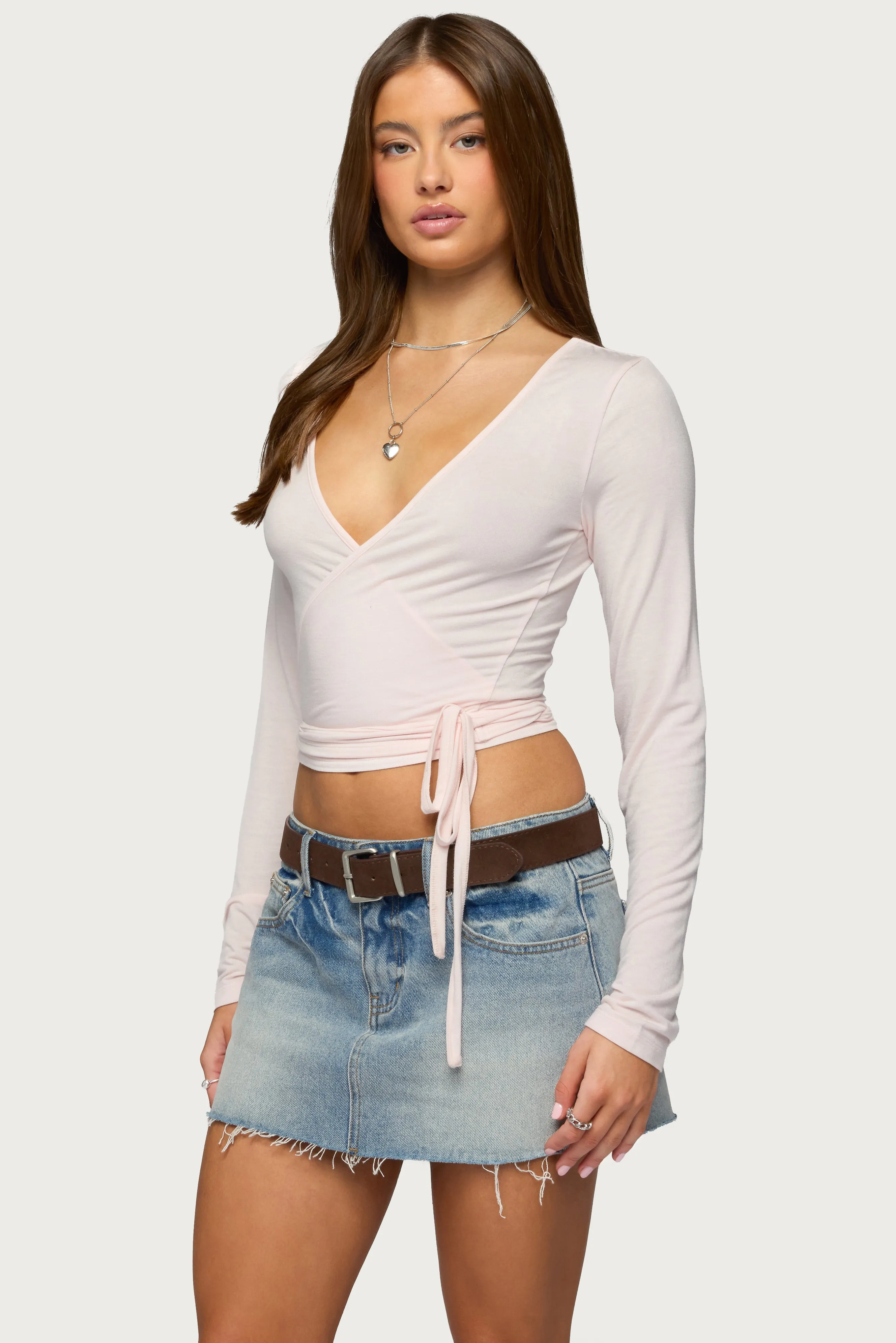 Malenna Wrap Top sold by Edikted product image thumbnail 3
