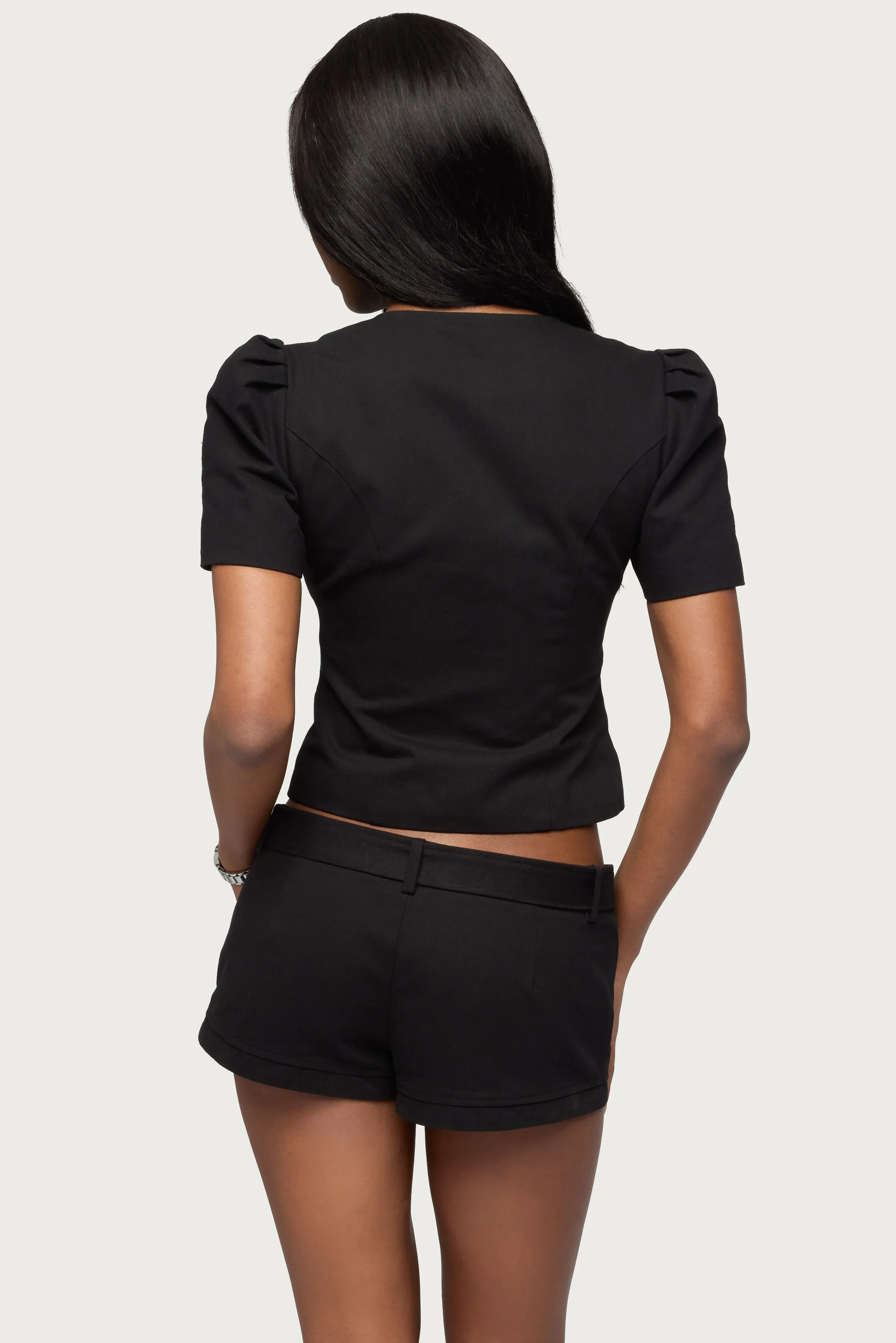 Thea Twill Button Up Top sold by Edikted product image thumbnail 5