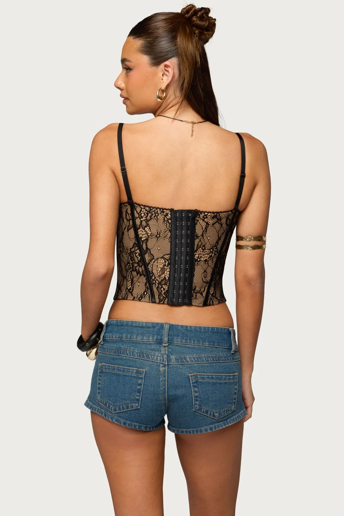 Saffire Detachable Straps Lace Corset sold by Edikted product image thumbnail 4