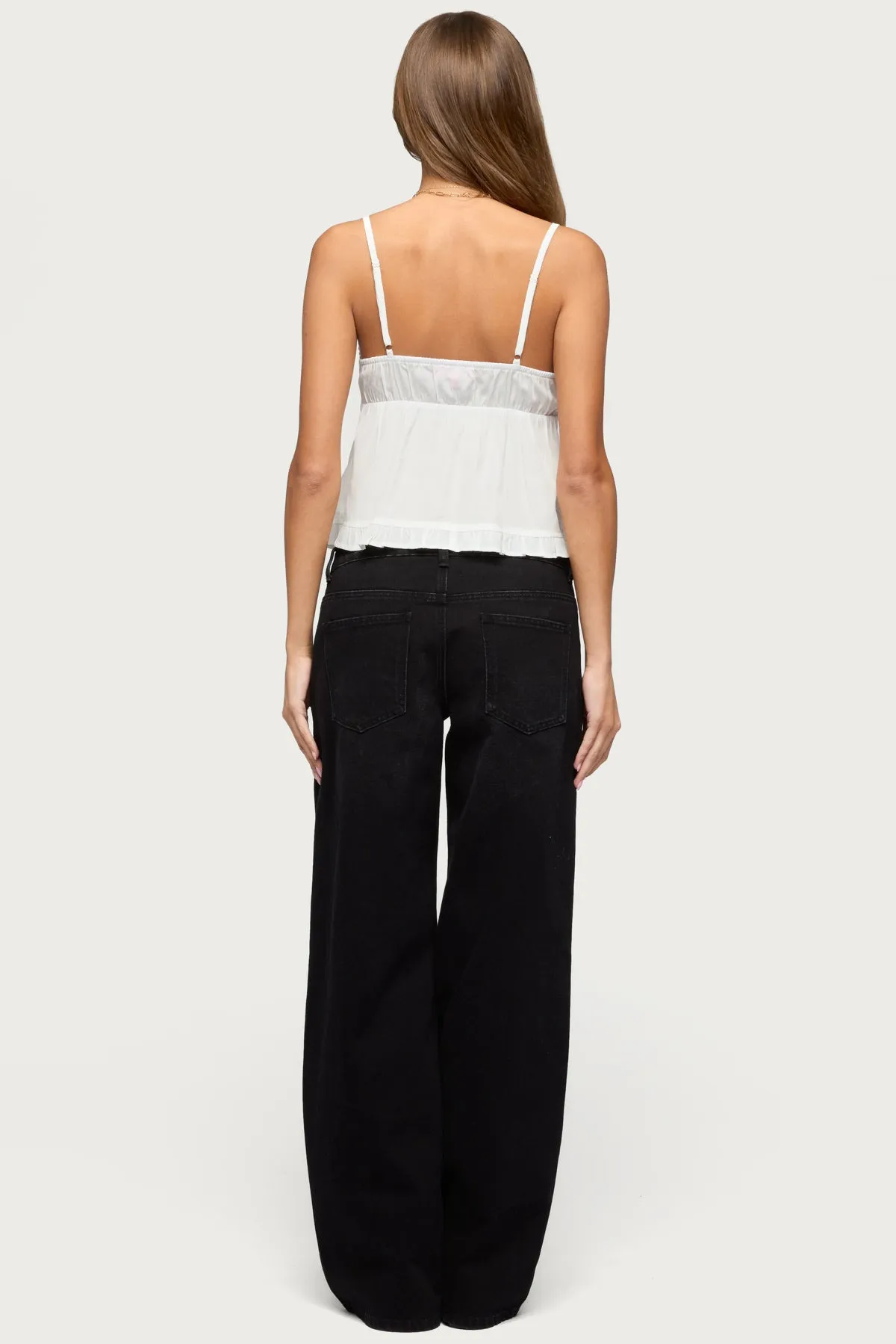 Halsey Ruffle Tank Top sold by Edikted product image thumbnail 5