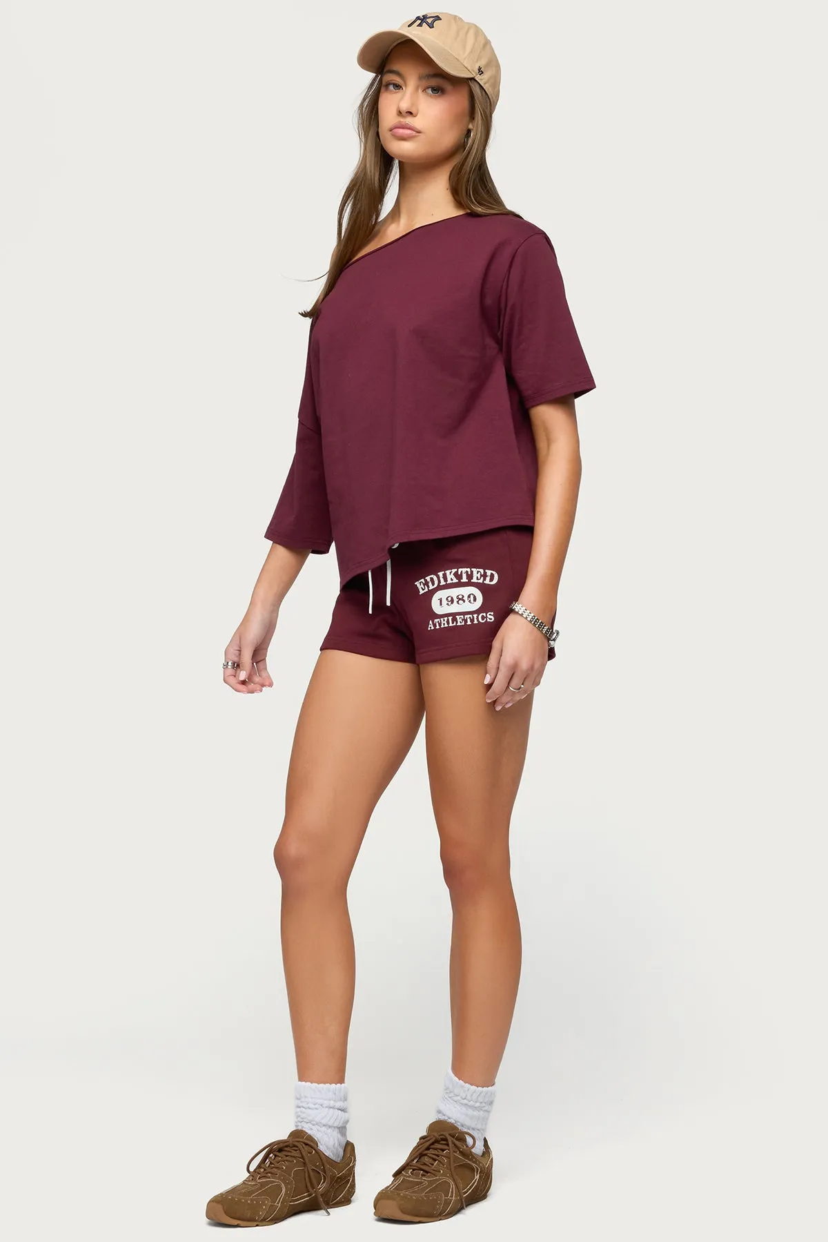 Edikted Athlete Contrast Micro Shorts sold by Edikted product image thumbnail 4